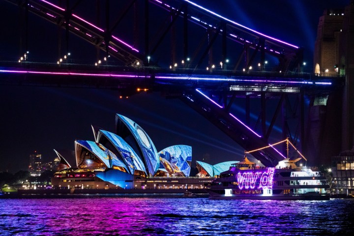 VIVID Sydney cruise on Sydney Harbour